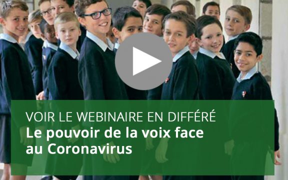 Webinaire : Le pouvoir de la voix face au coronavirus