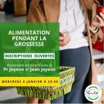 Webinaire: L’alimentation pendant tout le temps de la grossesse.